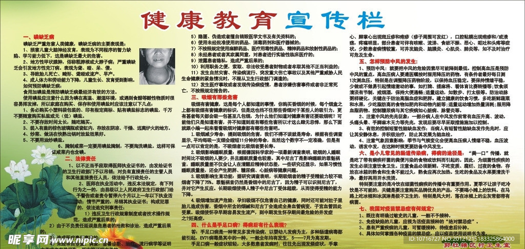 健康教育宣传栏