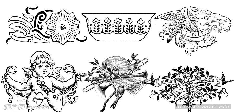 欧式花纹