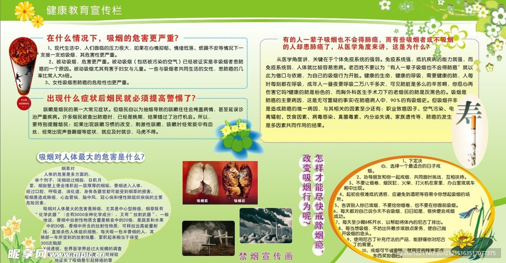 铁路医院控烟宣传栏