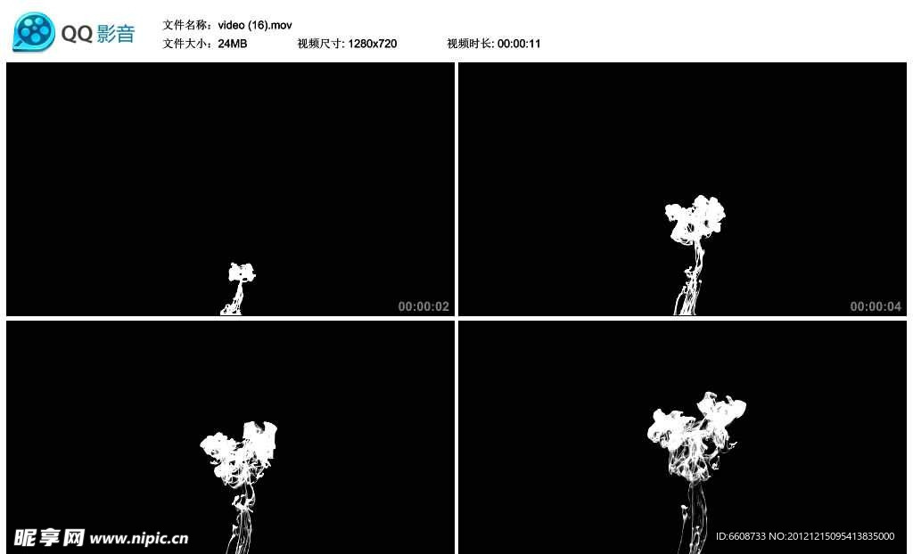 水墨中国风墨汁视频实拍素材