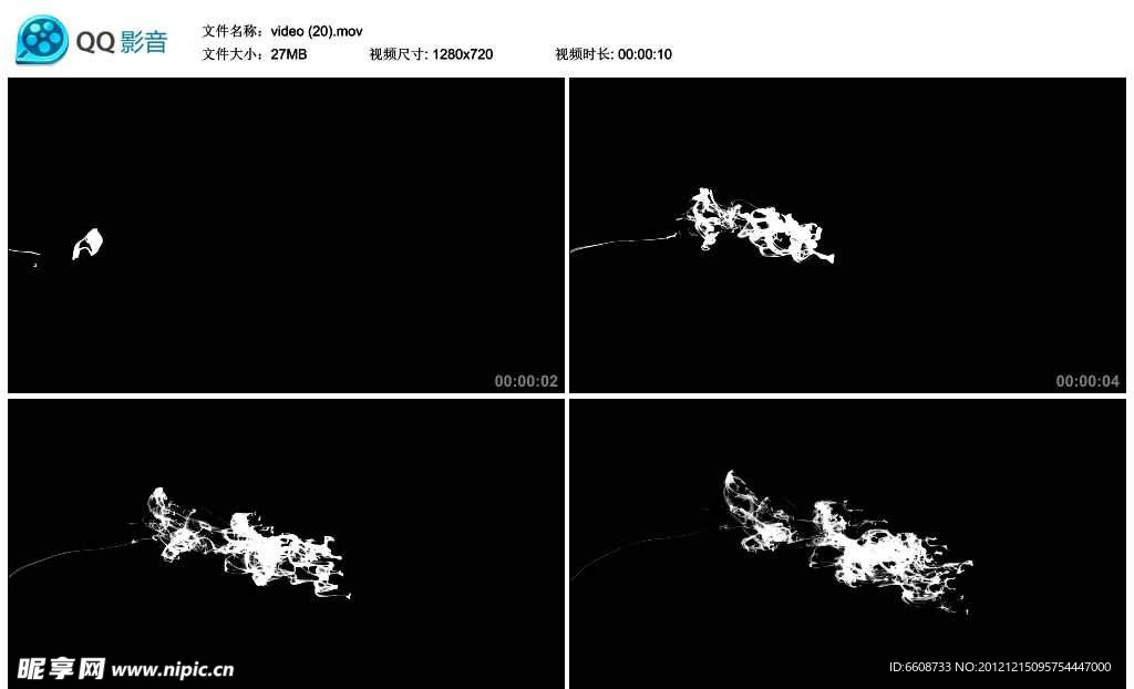 水墨中国风墨汁视频实拍素材