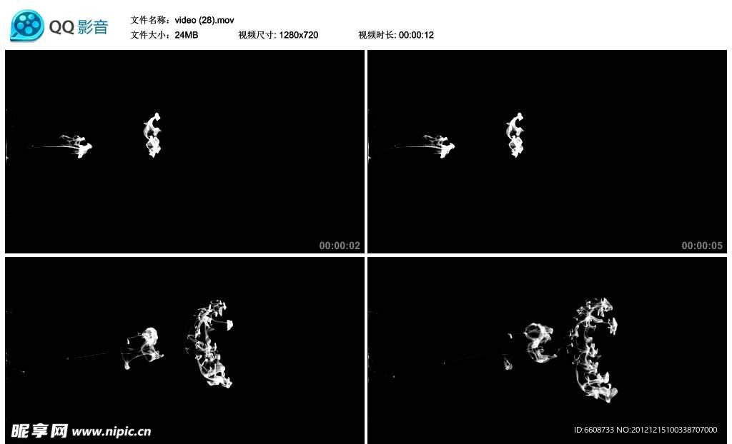 水墨中国风墨汁视频实拍素材