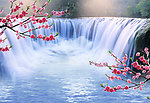 山水风景 瀑布