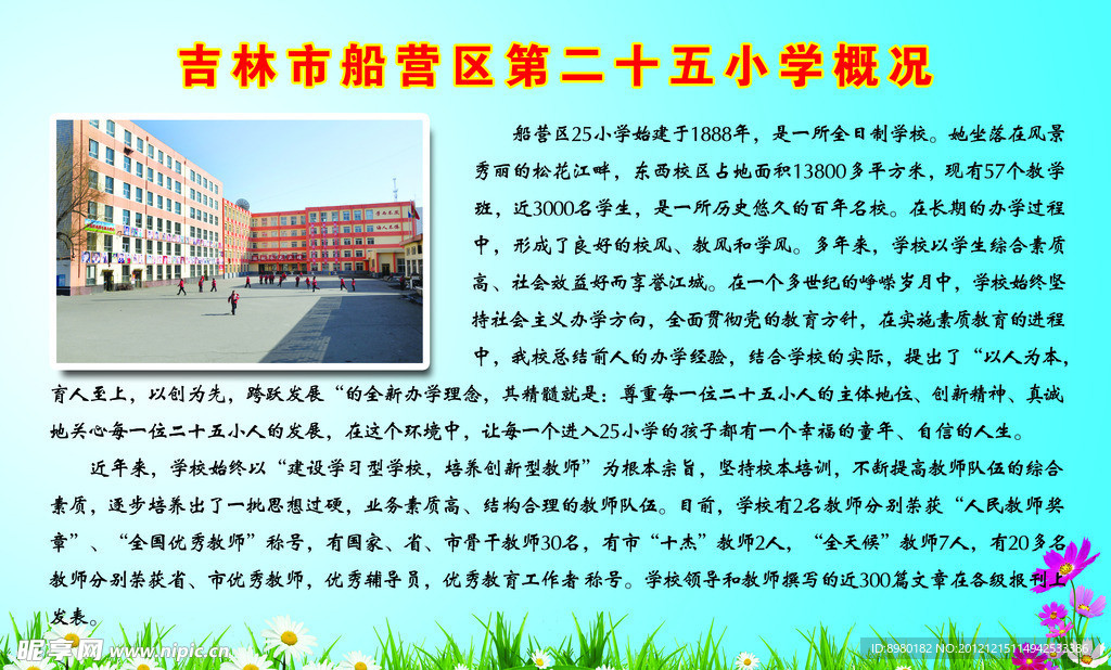 学校概况展板