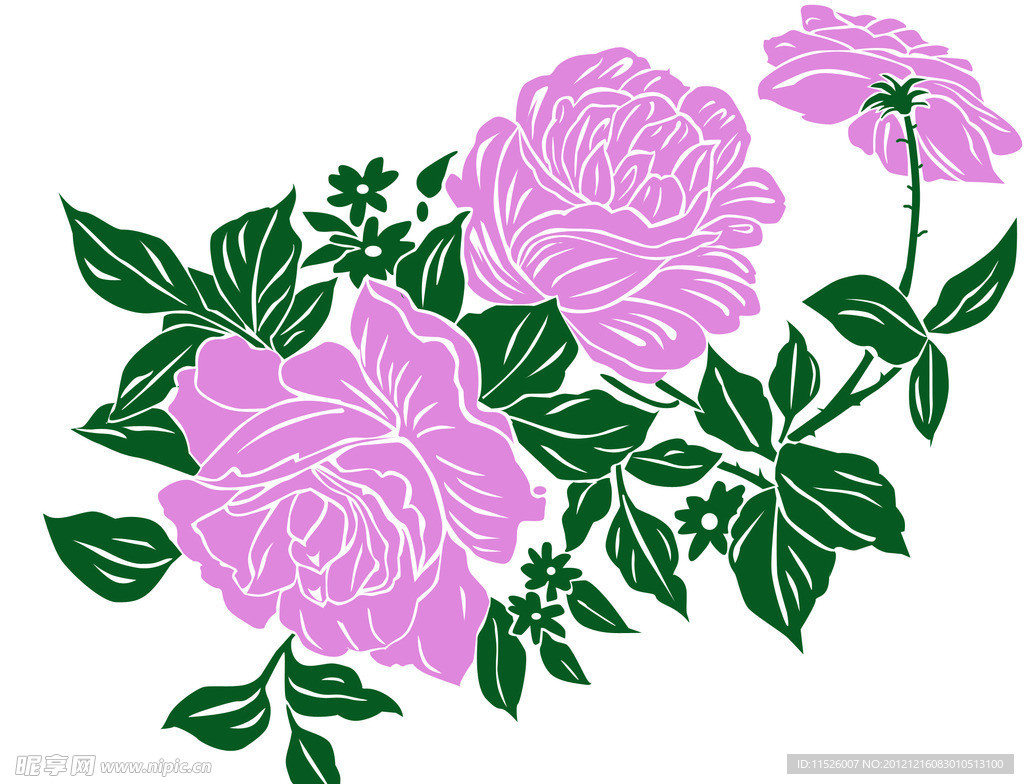 玫瑰花纹