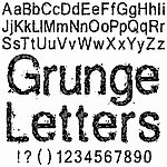 水墨字母数字