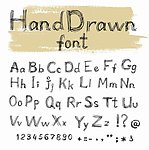 手写字母数字符号