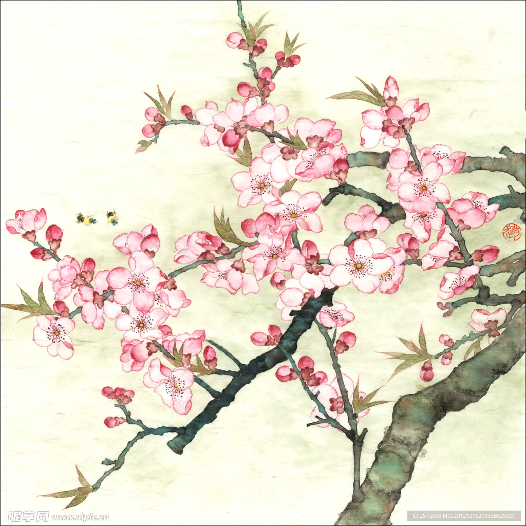 春日桃花处处红
