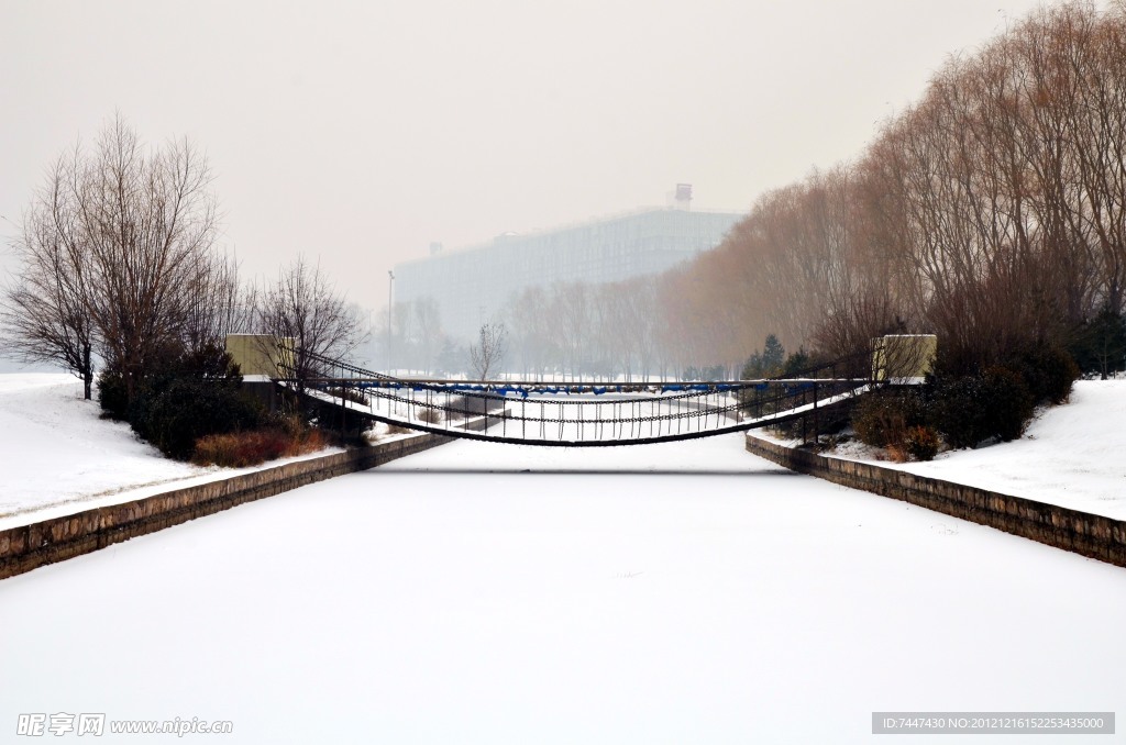 森林公园雪景