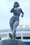 体育雕像 田径运动