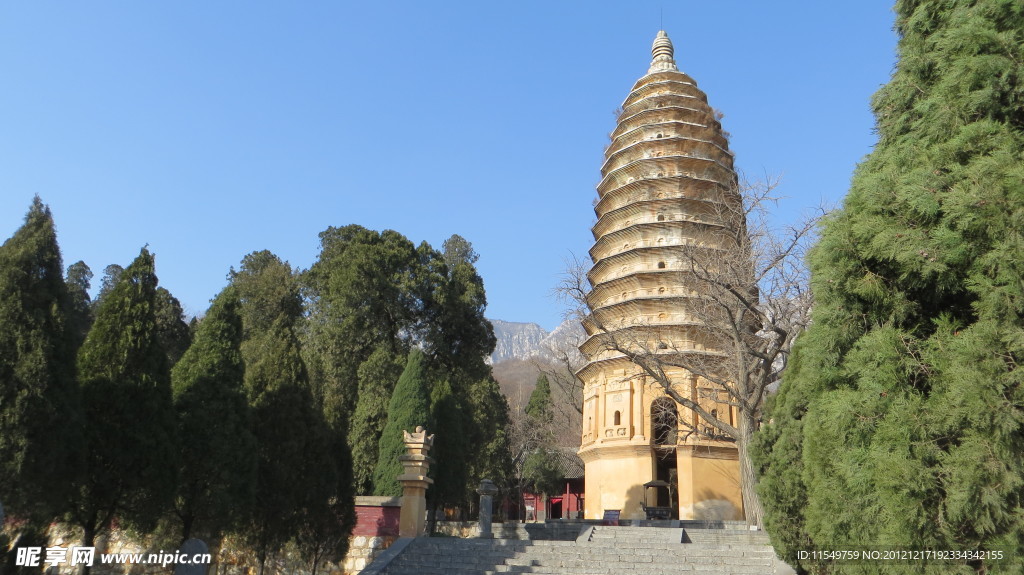 嵩岳寺塔风景