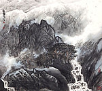 云山溪流图