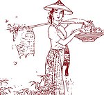 踏花归图