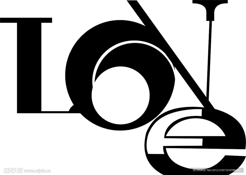 LOVE 标志 艺术字