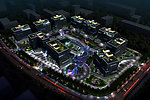 商办楼夜景效果图
