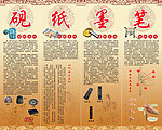 笔墨纸砚展板