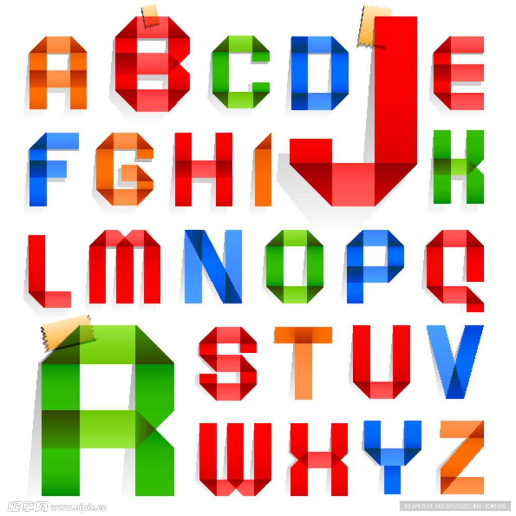 布纹字母