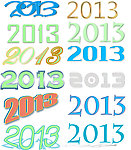 2013艺术字