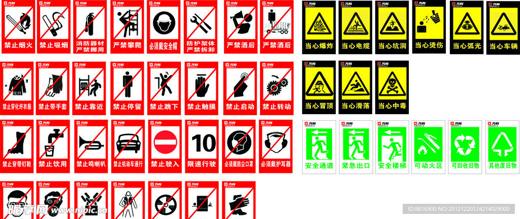 万科二级危险源标识