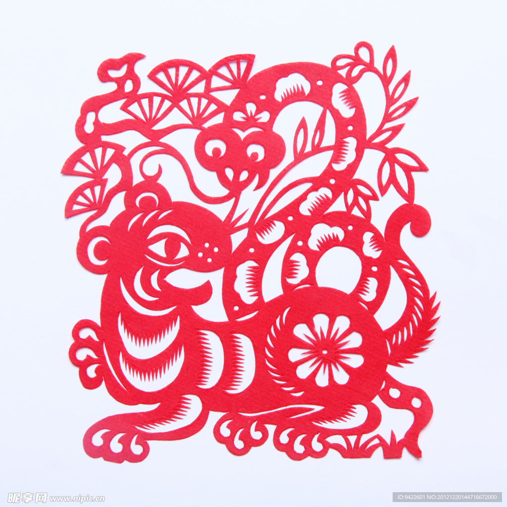 剪纸蛇