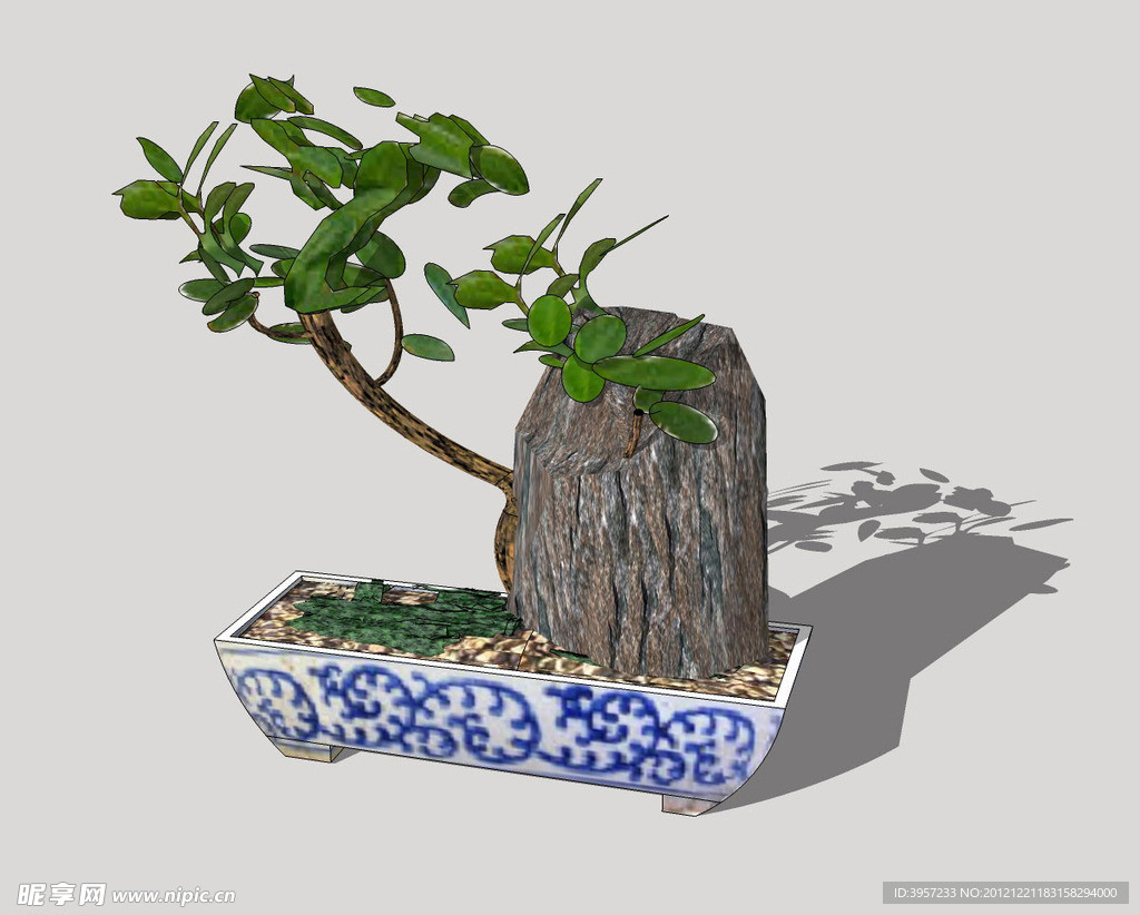 盆景3D模型
