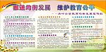 推进均衡发展维护教育公平 学校展板