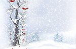 可爱雪人