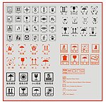 包装公共标识 公共标识标志 标识标志图标