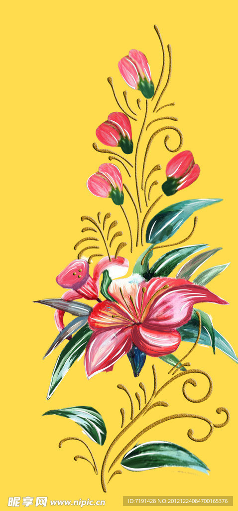手绘花