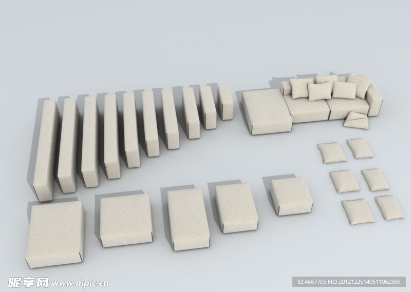 3D沙发