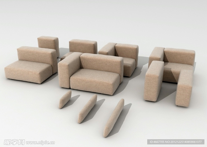 3D沙发