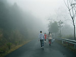 雨中登山