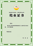 结业证书 证书 边框 底纹