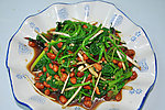 花生米拌菠菜