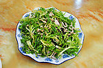 凉菜一品肉丝拌苦苣