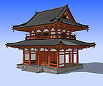 古建精细3D模型