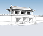 城门3D模型