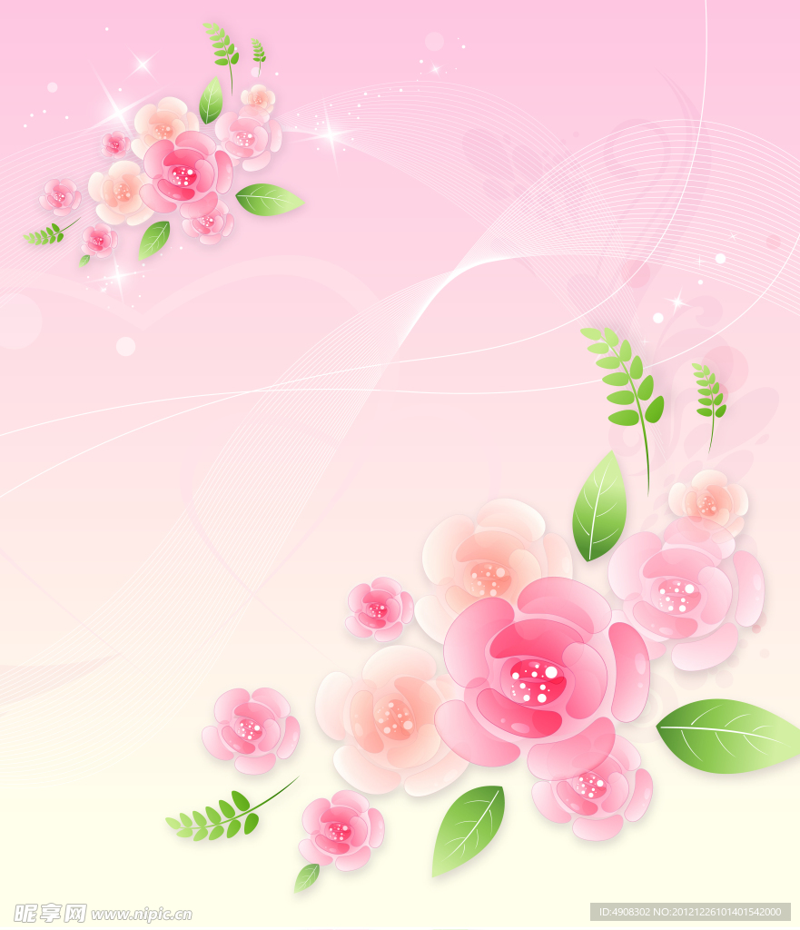 梦幻花朵