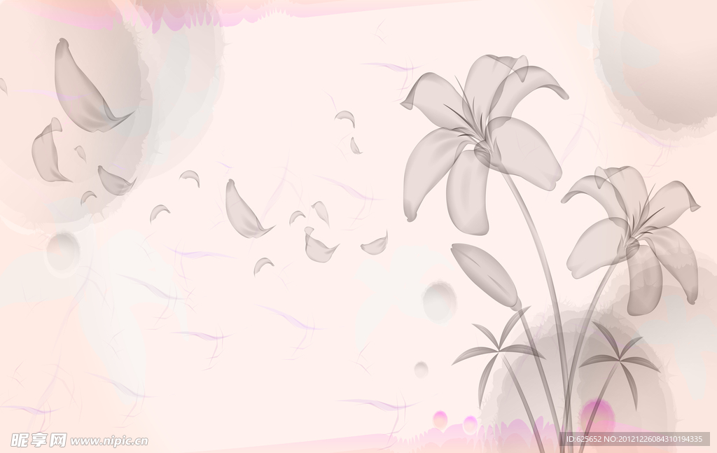 花朵移门
