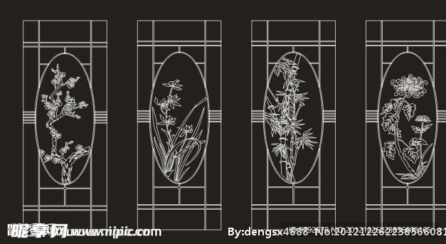 移门 窗花