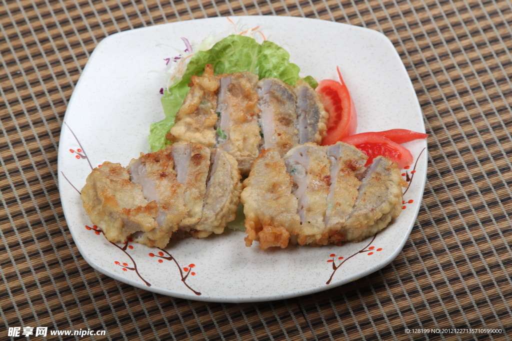 莲藕夹肉片