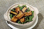 沙锅豆角烧茄子