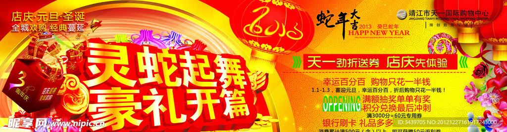 2013蛇年元旦报纸