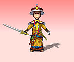 皇帝精细3D模型
