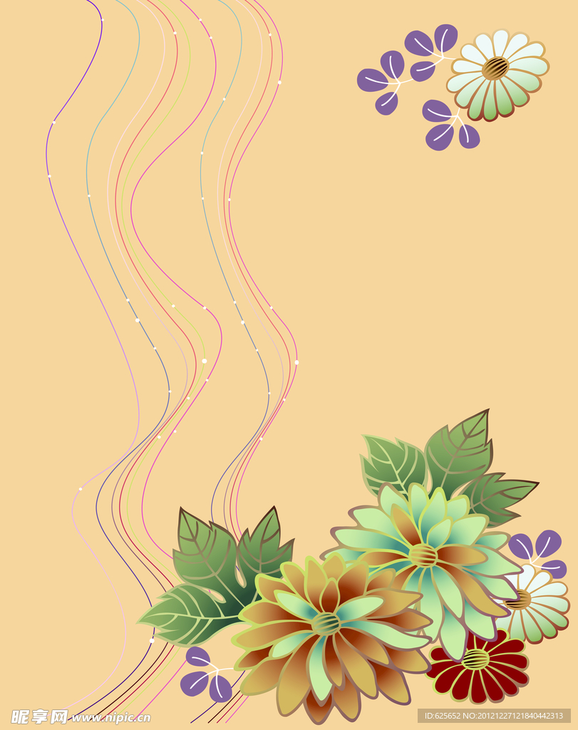 花朵移门