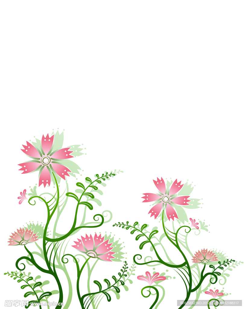 花朵移门