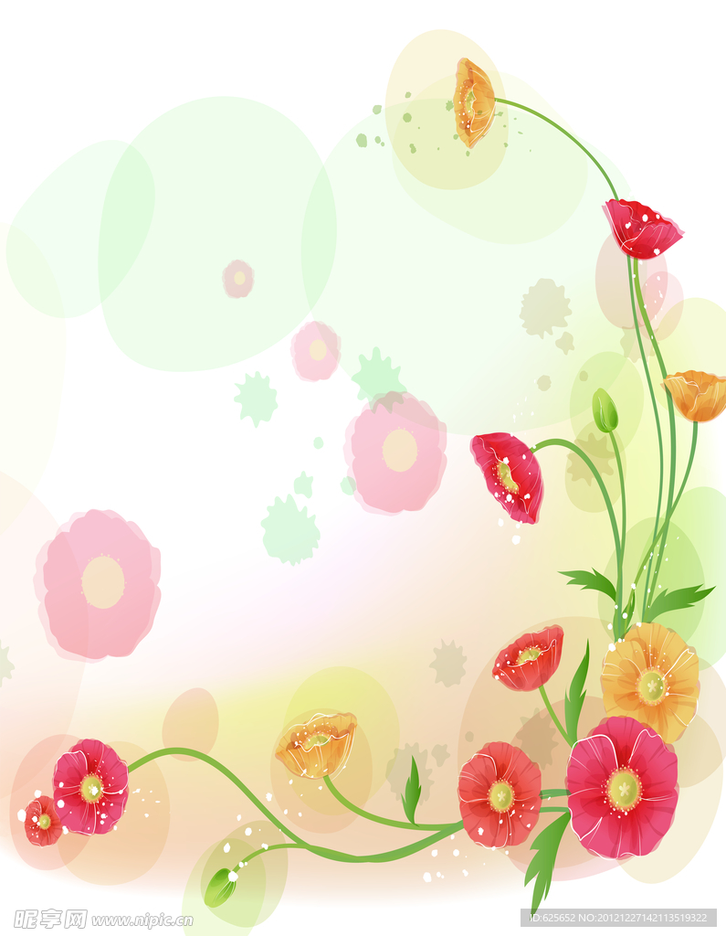 花朵移门