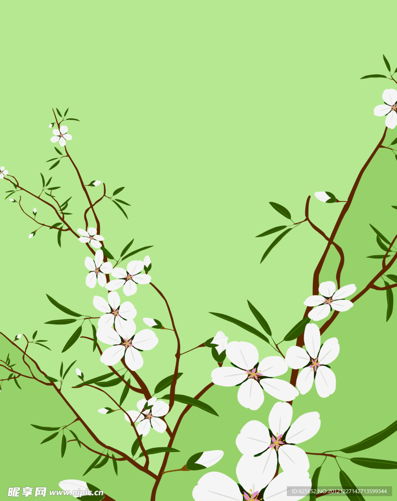 花朵移门