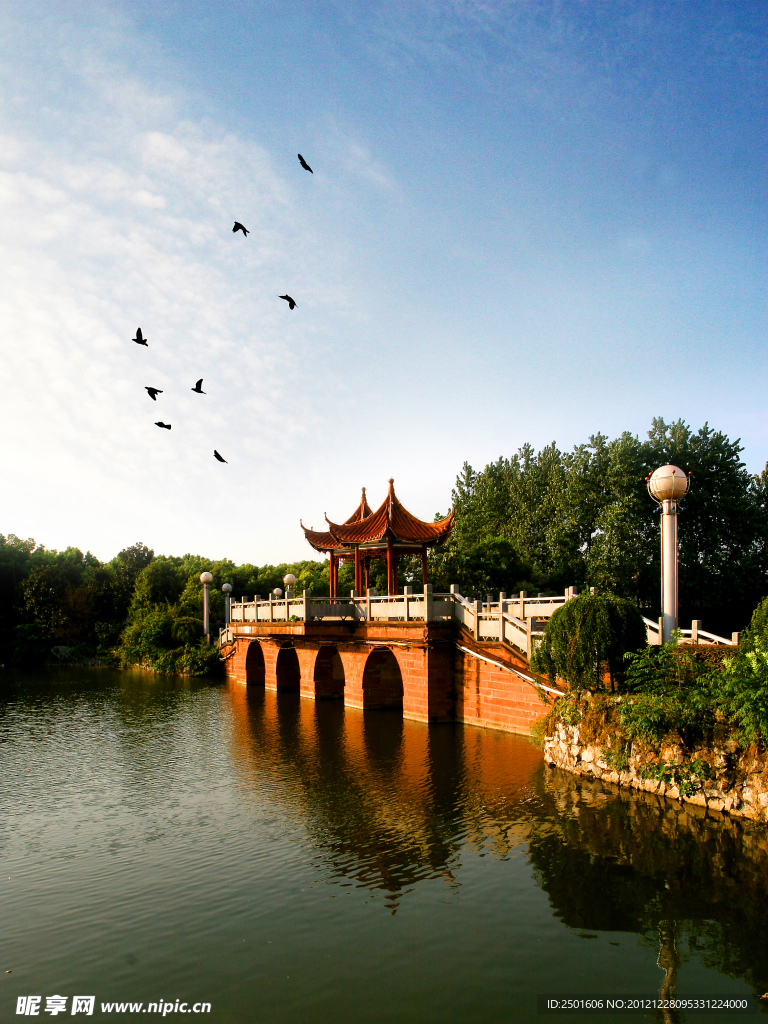 鹅湖公园一景