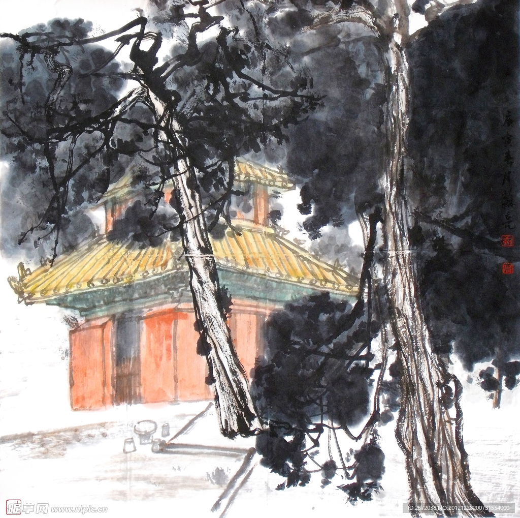 静静的古寺